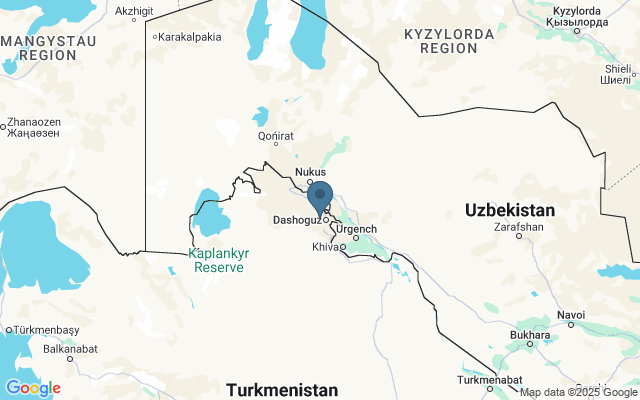 Kaart met locatie Paardenraces Turkmenistan
